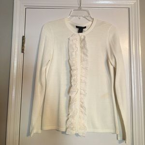 Cream/white cardigan